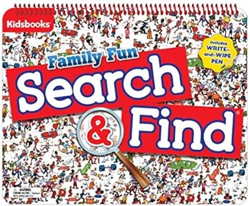 Family Fun Search & Find Write and Wipe Spiral Pad Paperback