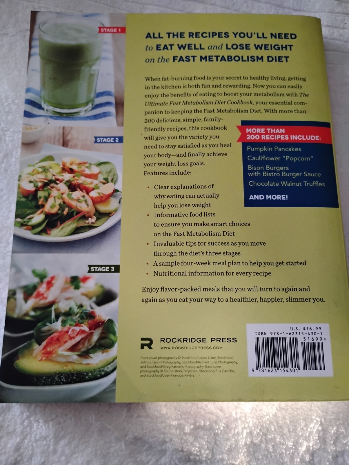Ultimate Fast Metabolism Diet Cookbook : Quick Simple Recipes Trade Paperback
