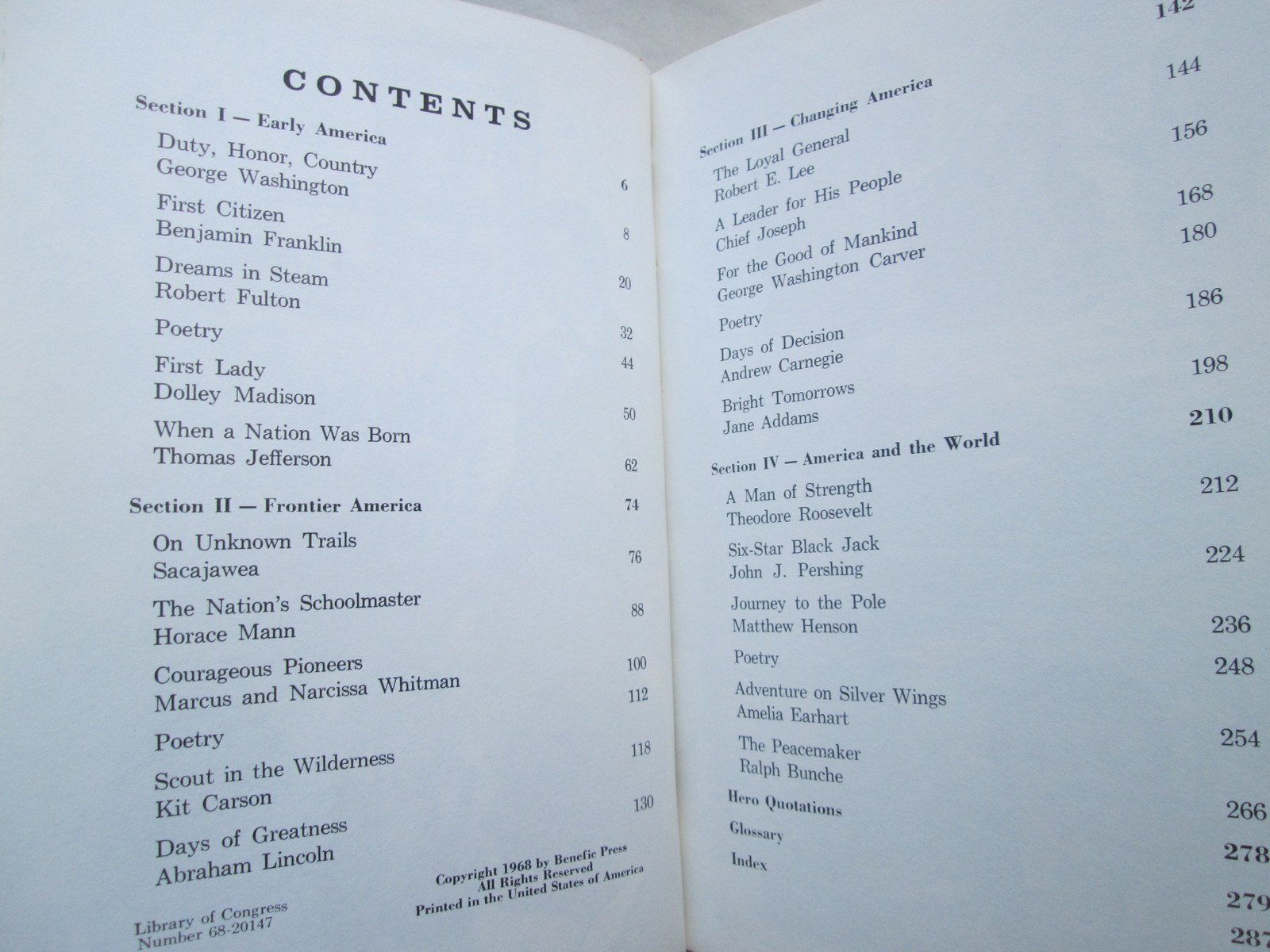 ADVENTURES WITH AMERICAN HEROES by Henry Bamman BENEFIC PRESS Home School Book