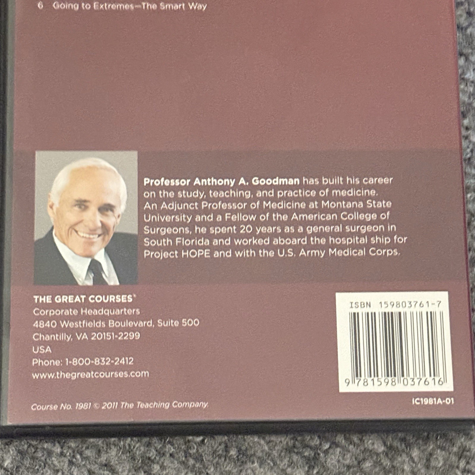The Great Courses Myths of Nutrition and Fitness DVD 3-Disc Set Guidebook Health