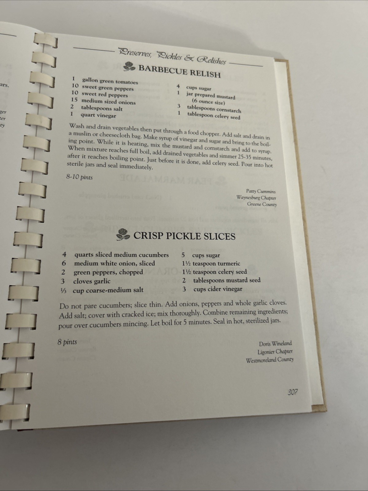 Reminiscing With Recipes: 1953 – 2003, 50 Years of FHA to FCCLA, comb binding
