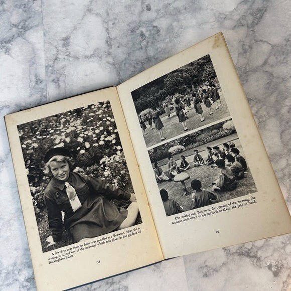 The Queen and Princess Anne Lisa Sheridan Vintage hdbk Blue book w pics