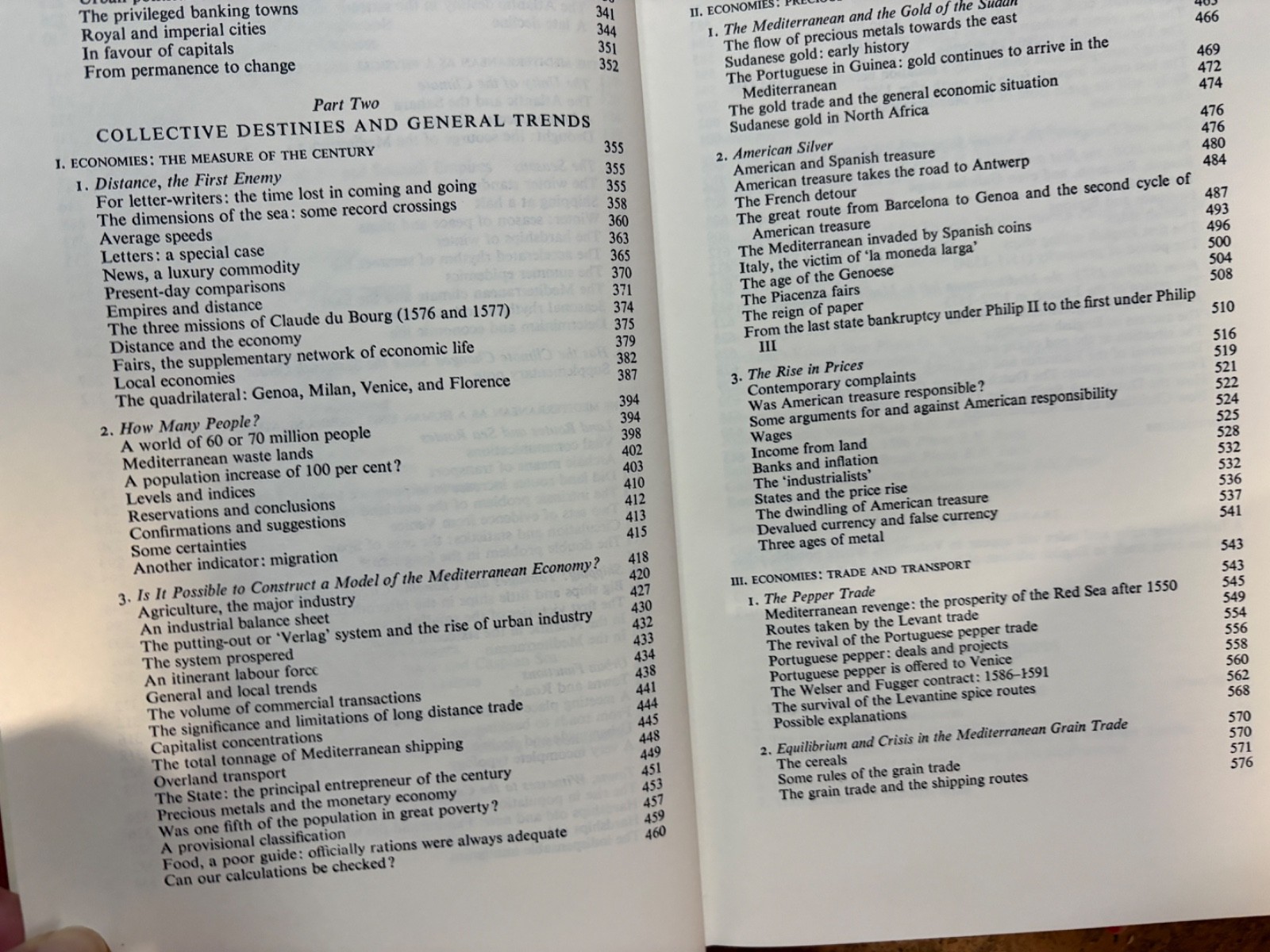The Mediterranean by Fernand Braudel 2 Volumes Set (hc 1973)