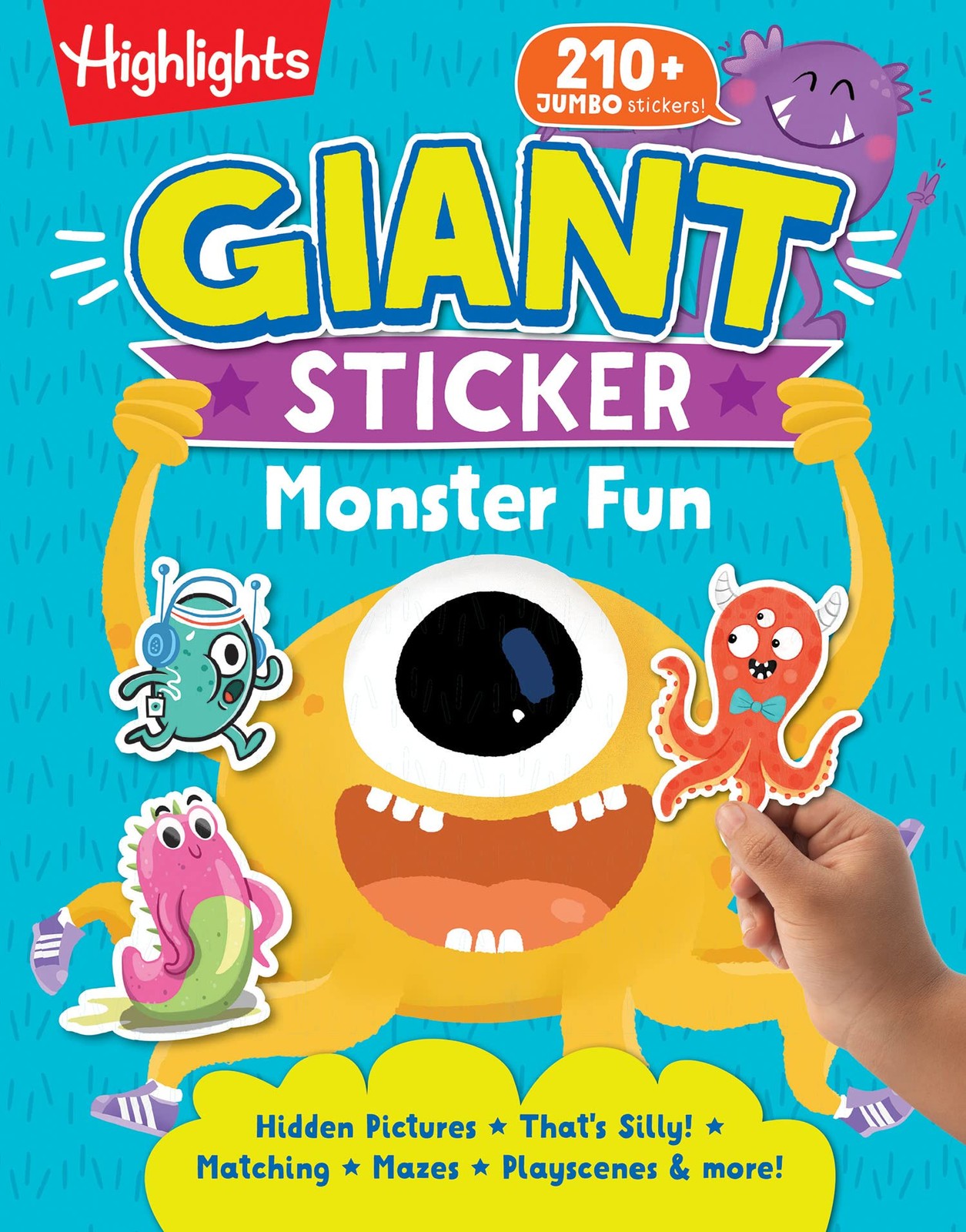 Giant Sticker Monster Fun: Hours of Giant Sticker Fun for Young Puzzlers 3 a…