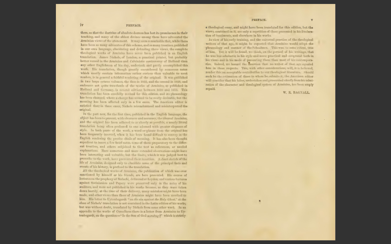 The Works of James Arminius, 1853 Edition, 3 VOLUME E-Book Set on CD-ROM