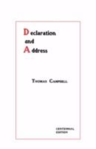 Declaration And Address – Centennial Edi by Campbell, Thomas, Like New Used, …