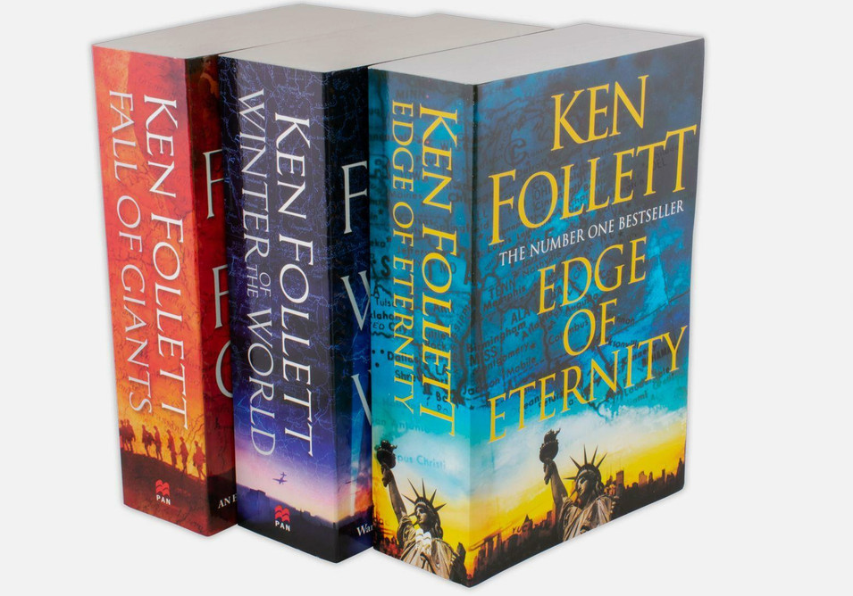 Ken Follett Century Trilogy Series Collection 3 Books Giants, Eternity, World