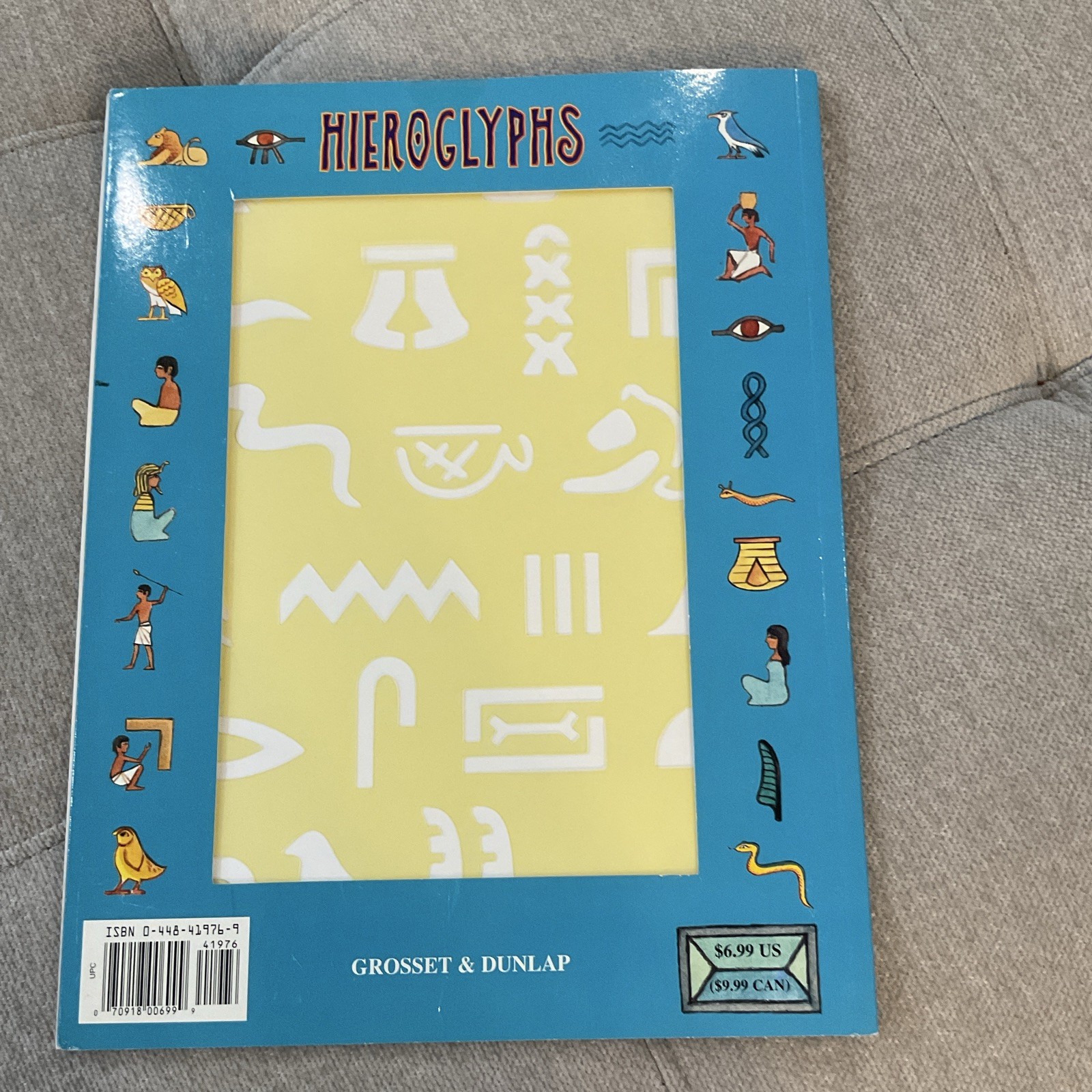 Grosset & Dunlap Hieroglyphs Stencil Activity Book Illustrated Ages 4-8 PB