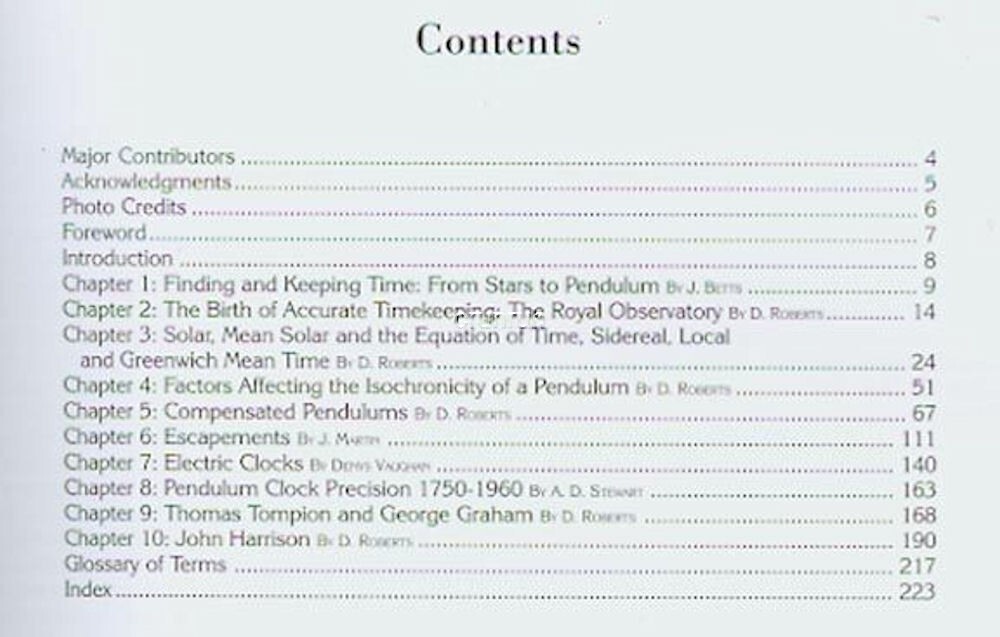Derek Roberts’ PRECISION PENDULUM CLOCKS 3 Volume Set