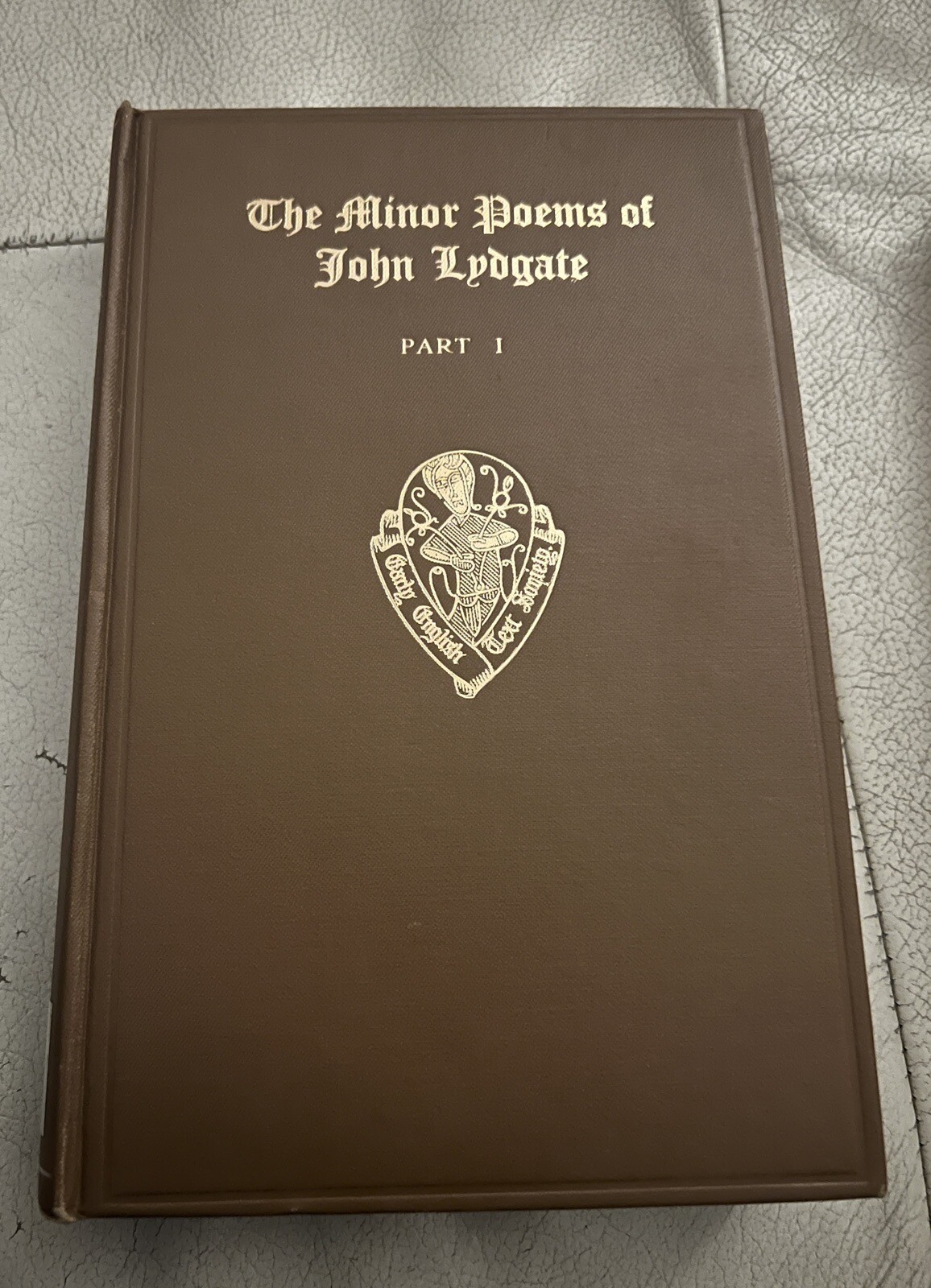 The Minor Poems of John Lydgate Part I *WORLD WIDE SHIPPING*