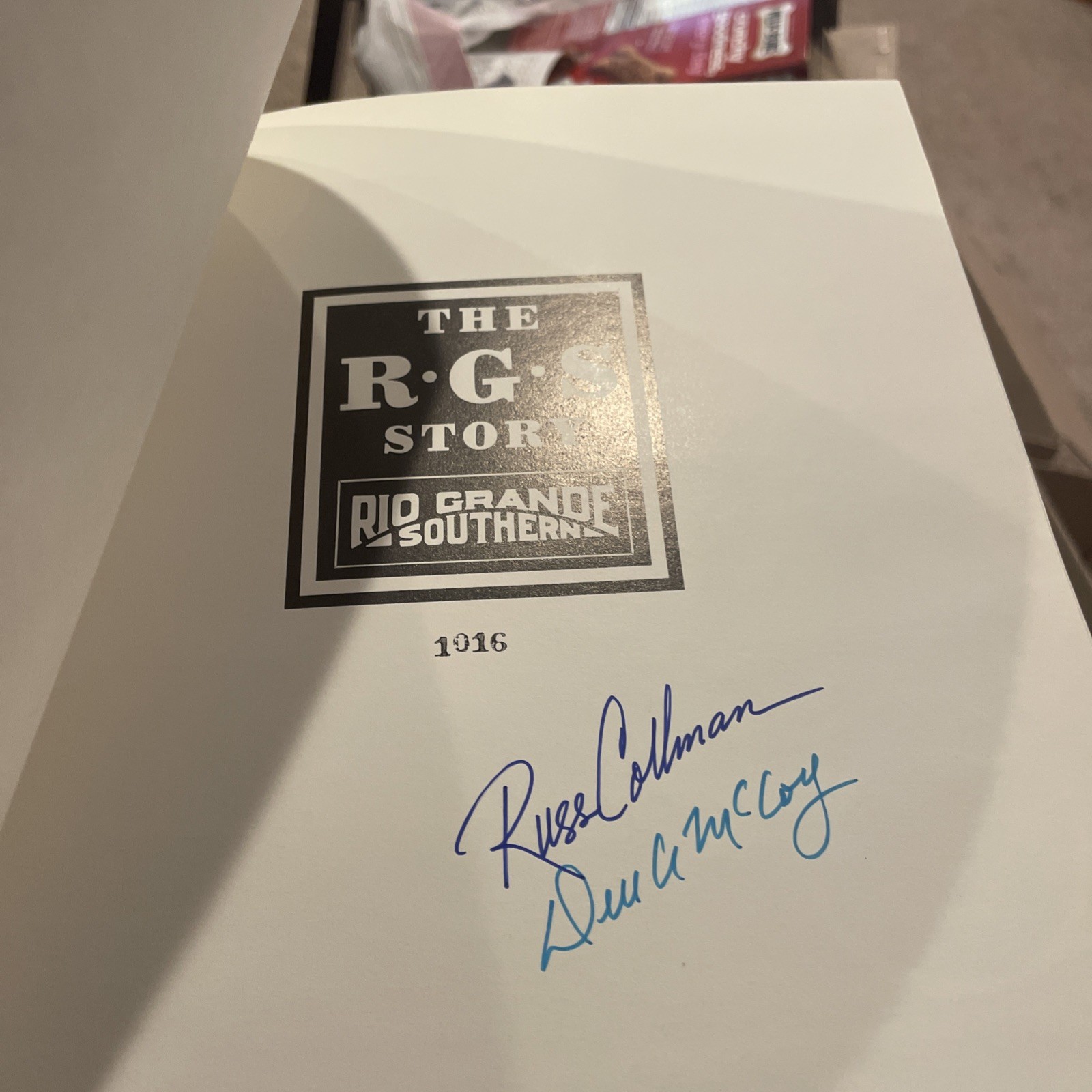 The RGS Story Vol. 1 : Over the Bridges to Telluride by Dell DUAL SIGNED #1016