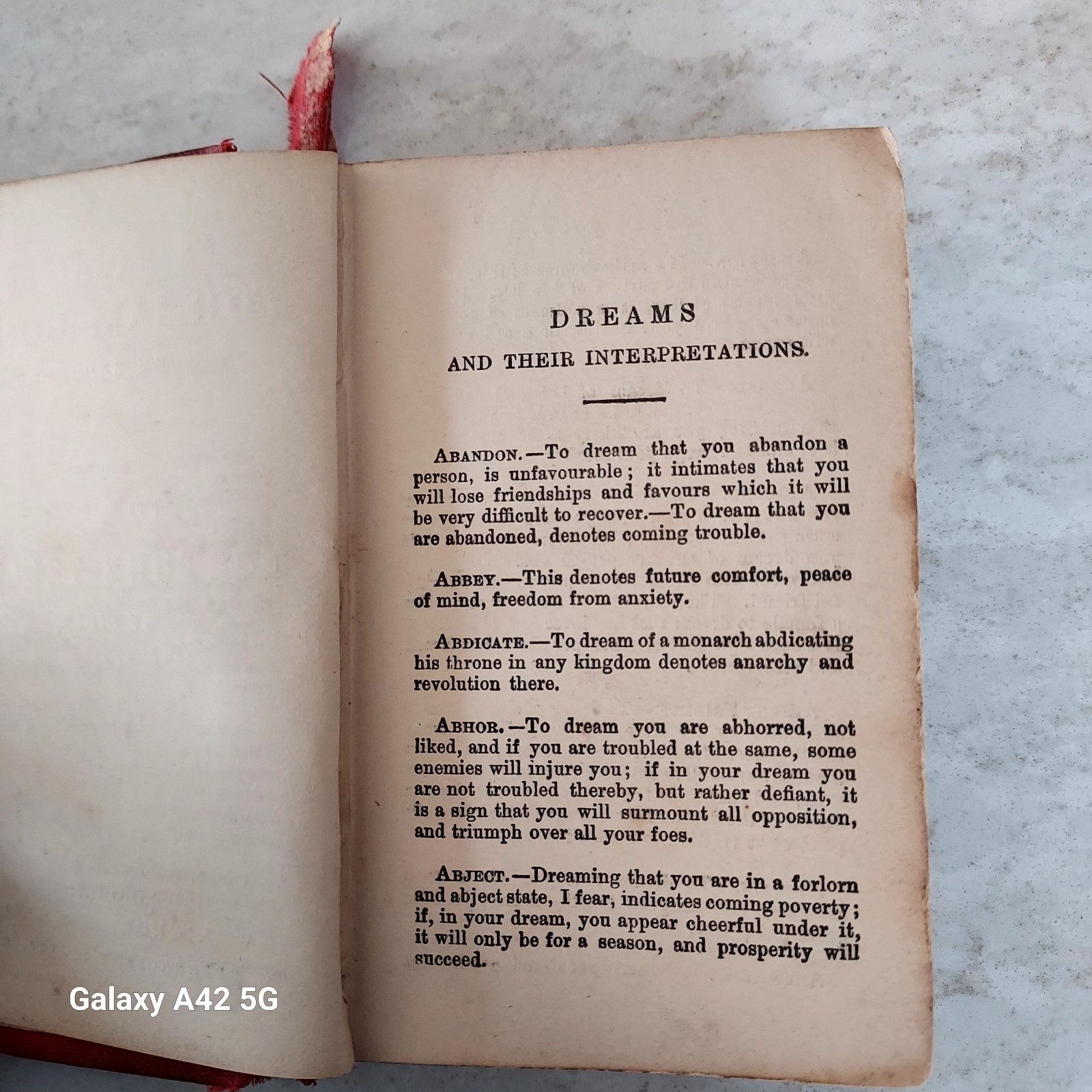 Antique Book: Universal Dream Book by Zadkiel/ Popular Fortune Teller by Sibly