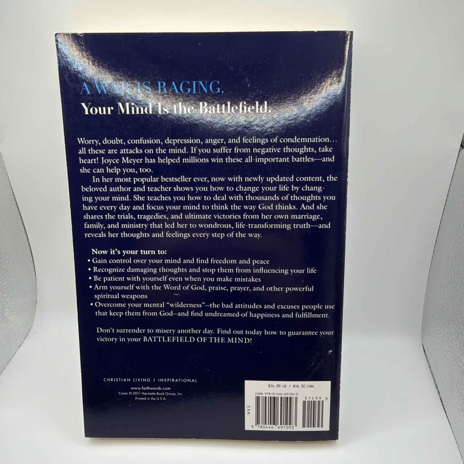 Battlefield of the Mind : Winning the Battle in Your Mind by Joyce Meyer (2002,