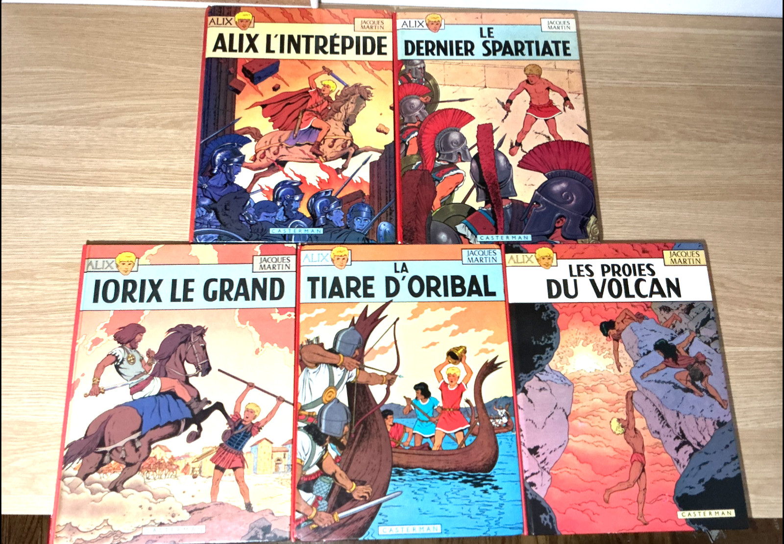 Les Aventures d’Alix bande dessinée 5-Volume Lot French Hardcover Graphic Novels