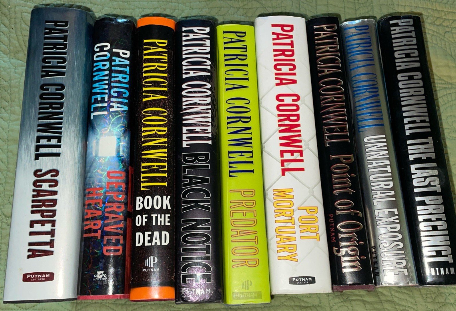 Lot 9 Patricia Cornwell Hardcover Books Kay Scarpetta Series Thriller Crime