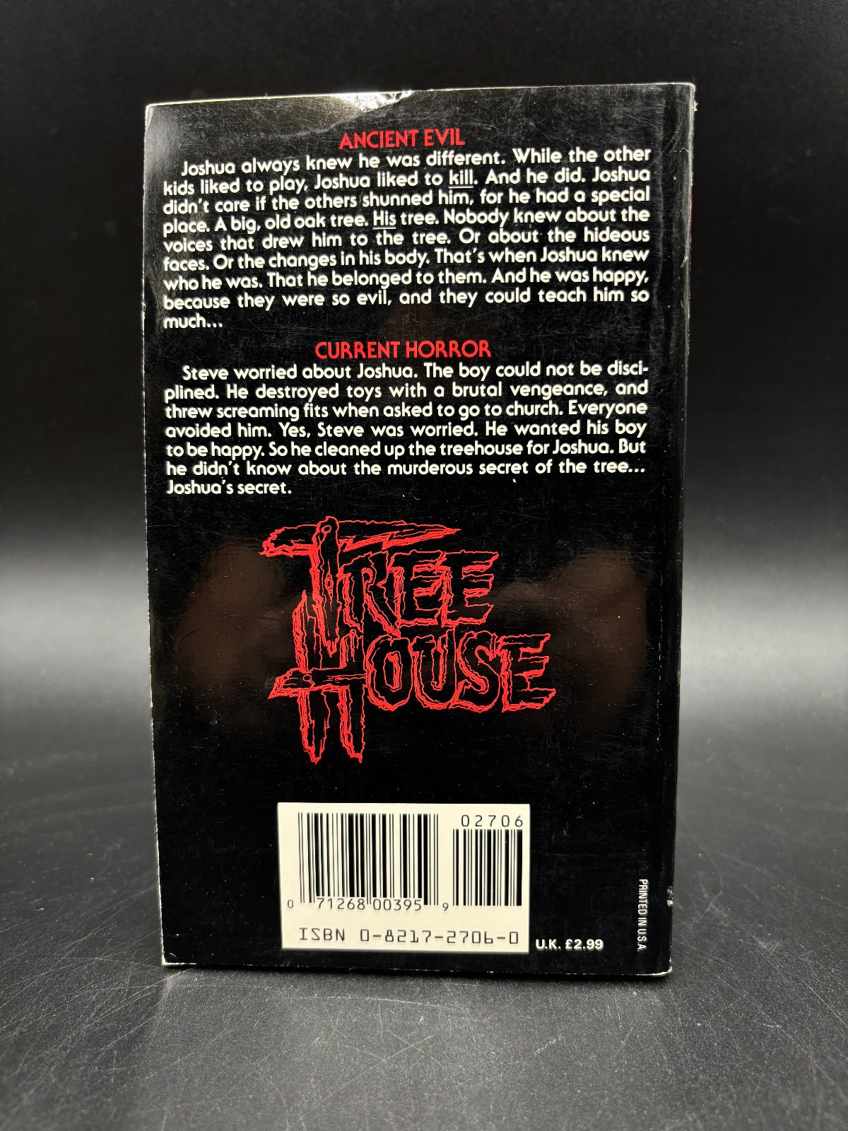 Victor Mullen TREE HOUSE vintage 1989 1st prtg PB horror Paperbacks from Hell