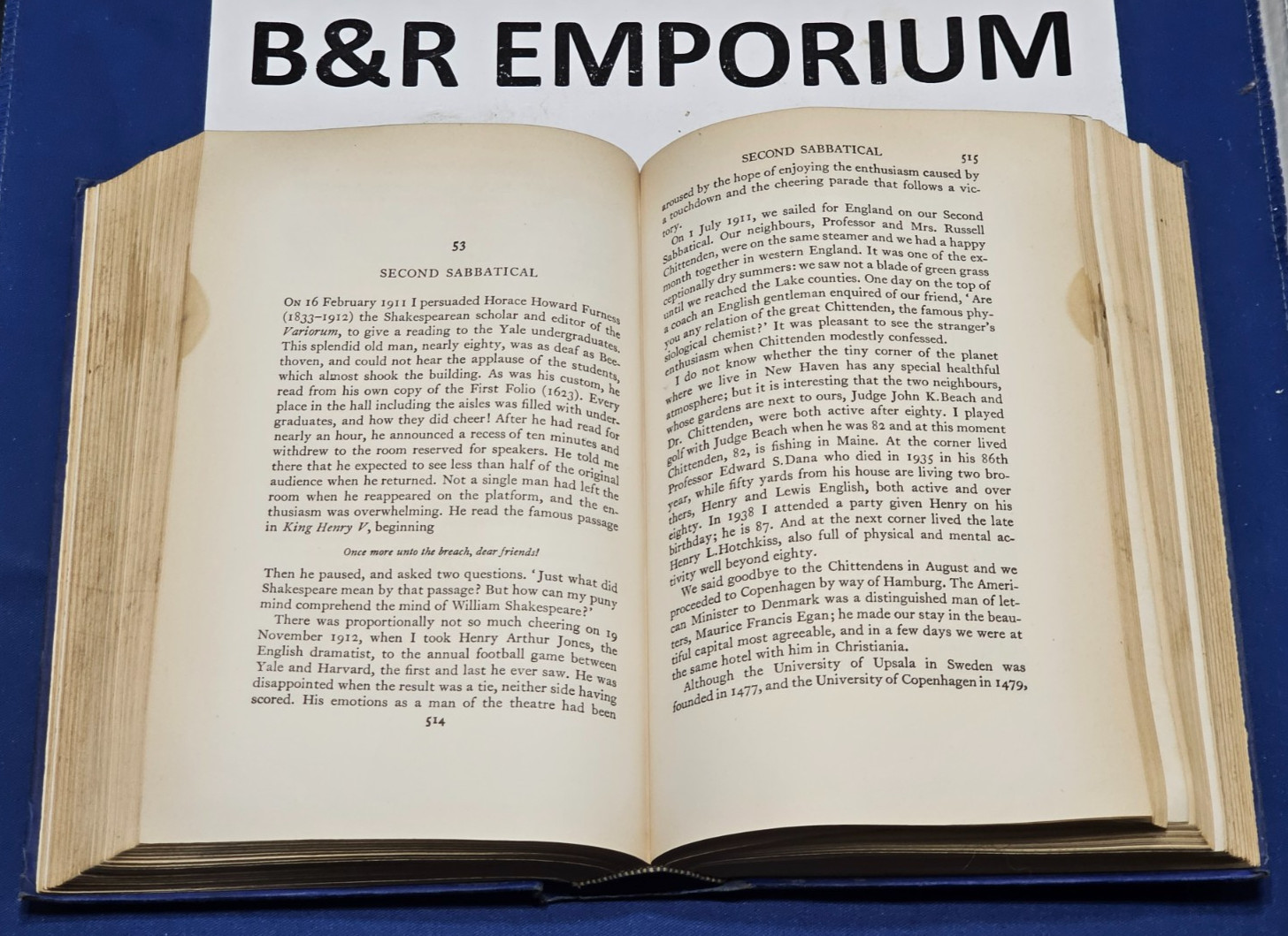 William Lyon Phelps – Autobiography With Letters – (1939) – Used Book