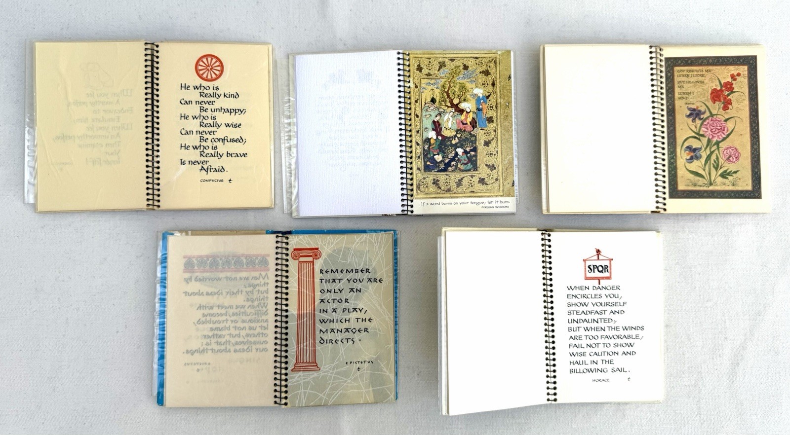 Rare 5 vol Set “Springs of Wisdom” Vintage Series (1960s) Mini Book Near Fine