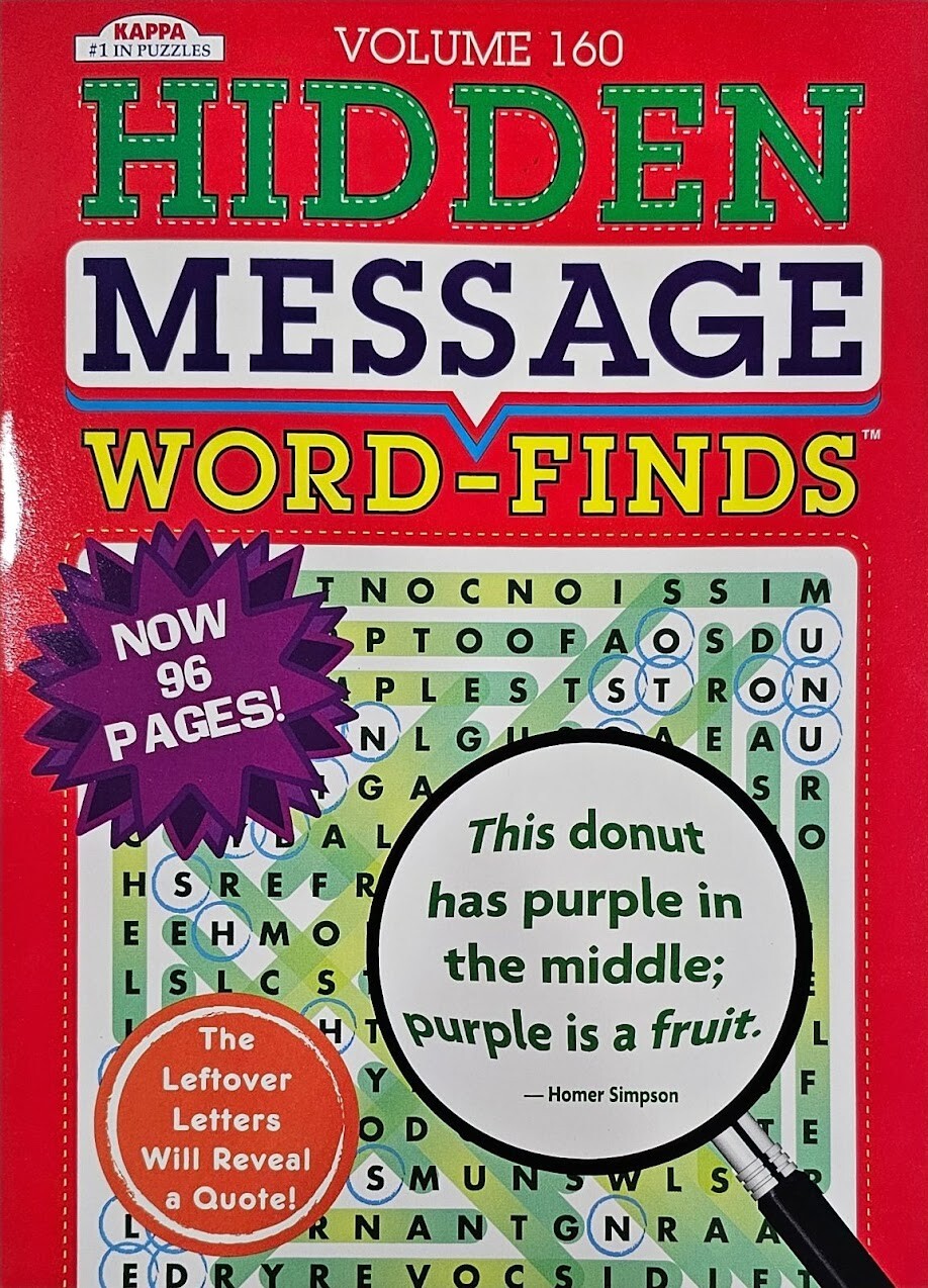 Hidden Message Word-Finds Puzzle Books Kappa Games,Search,Hunt~Pick up to 15Vols