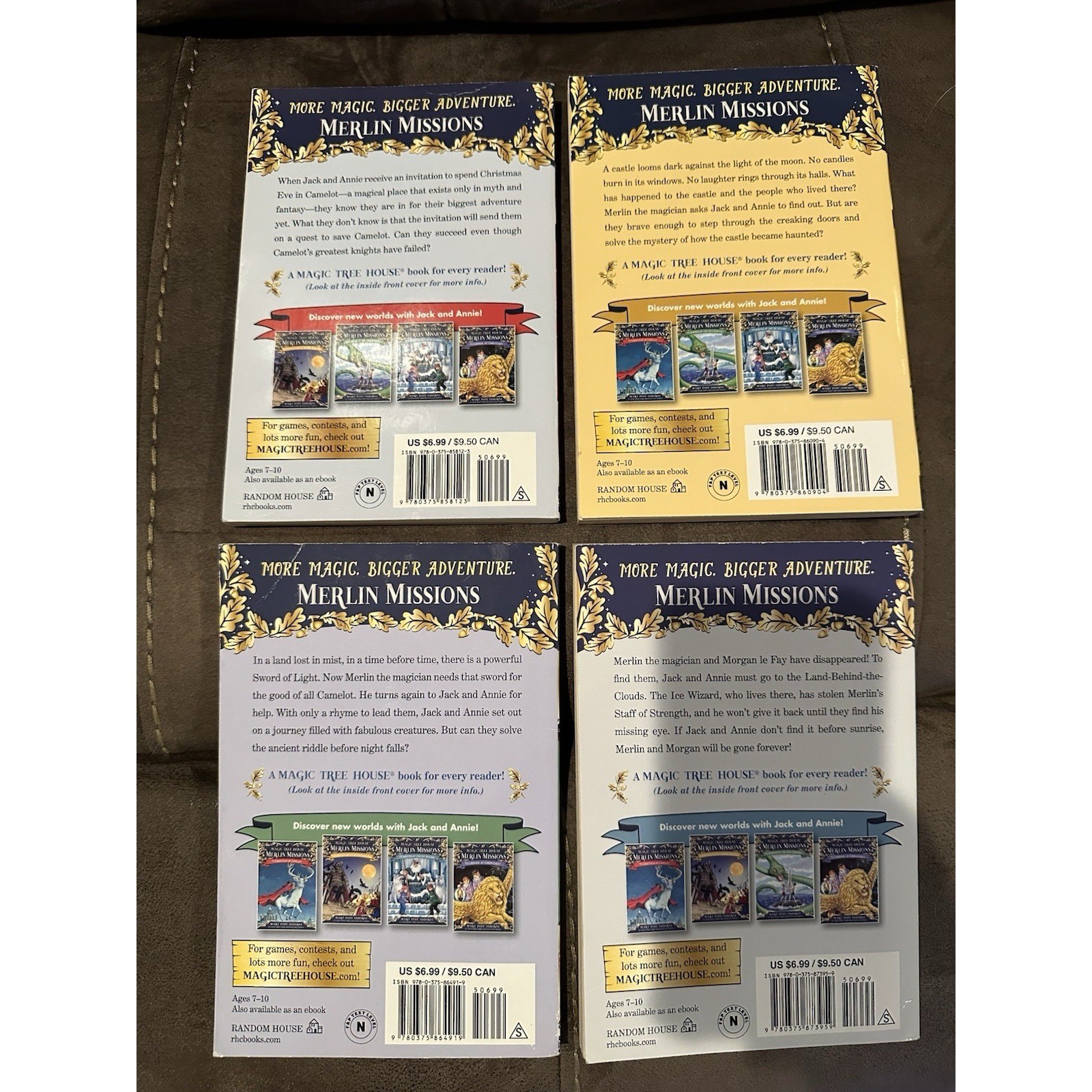 Vintage Magic Tree House Merlin Missions Books 1-4