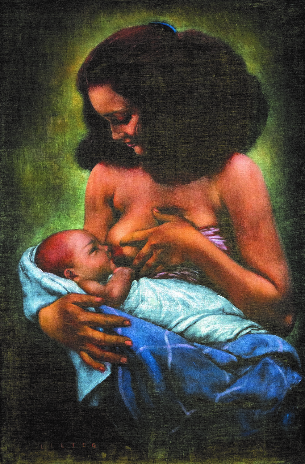 LEETEG, BABES, BARS, BEACHES, and BLACK VELVET ART; author signed, nudes,Tahiti