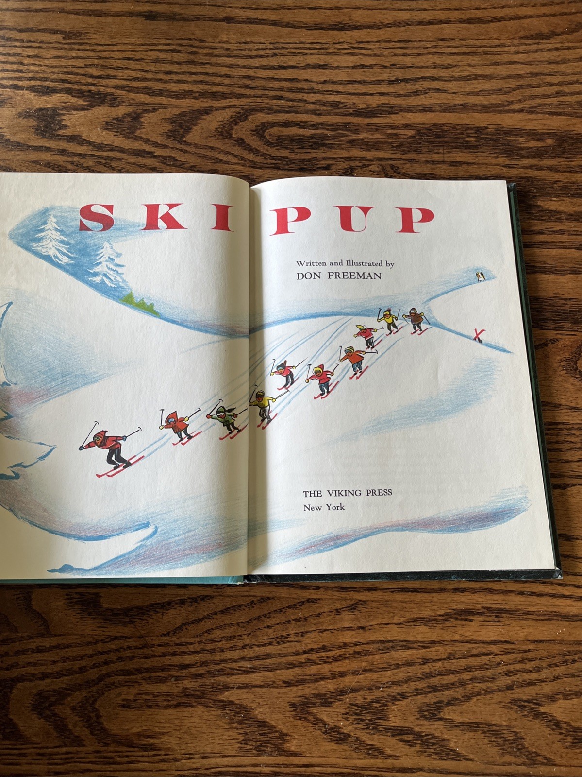RARE Ski Pup Don Freeman Hardcover 1963 Viking Book Club Ed, Author of Corduroy