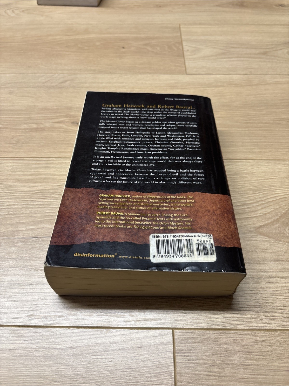 Master Game: Unmasking the Secret Rulers of the World, Bauval, Robert,Han..-GOOD