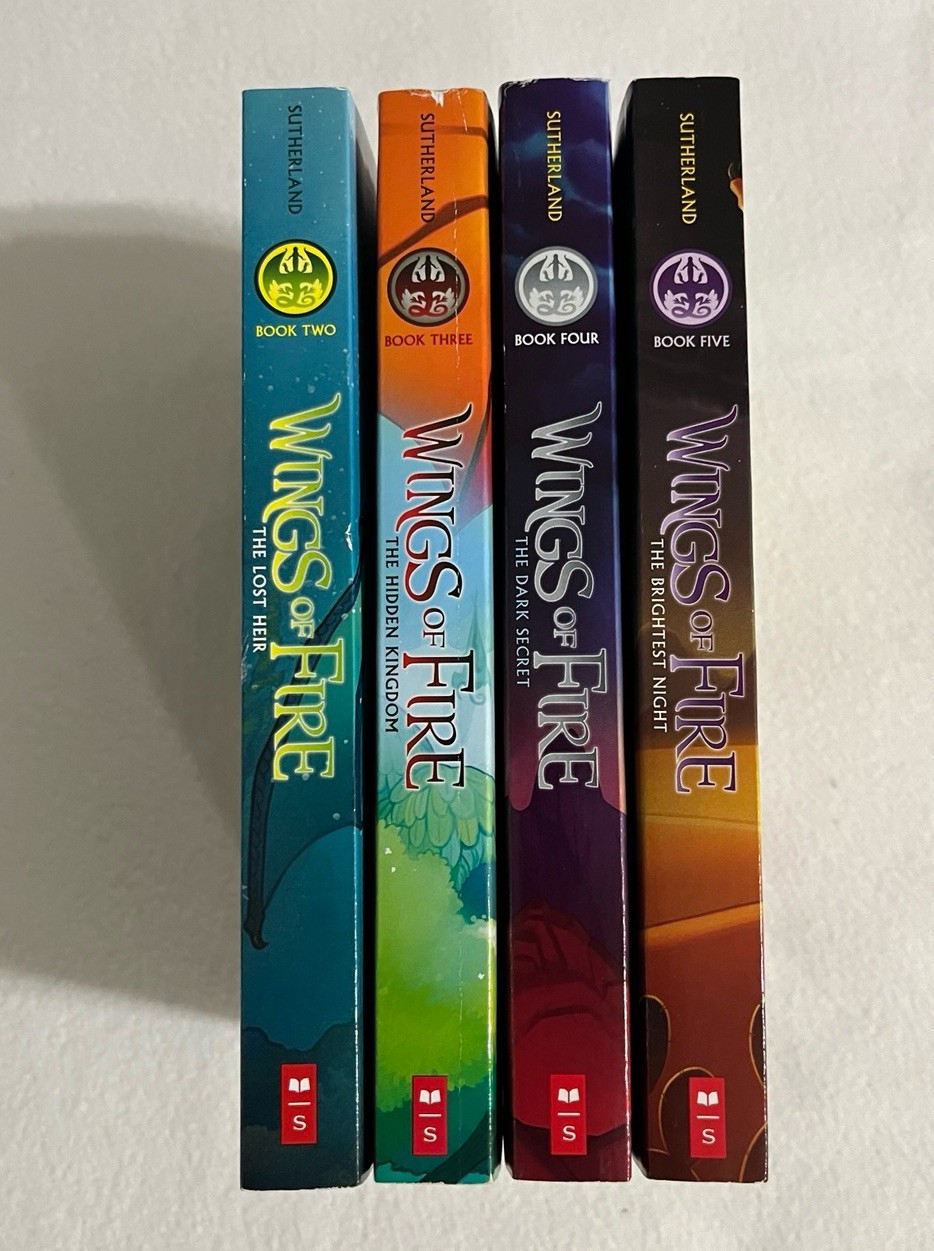 Wings of Fire Books 2-5 Paperback Lot Bundle Tui T. Sutherland Scholastic