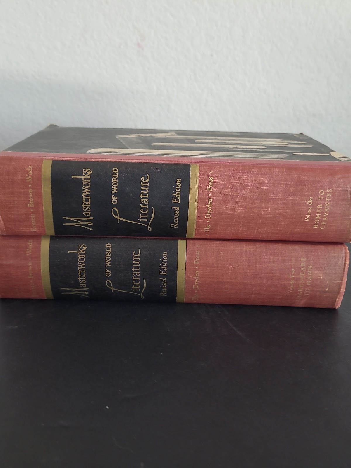 Masterworks Of world Literature revised Edition Volume 1&2