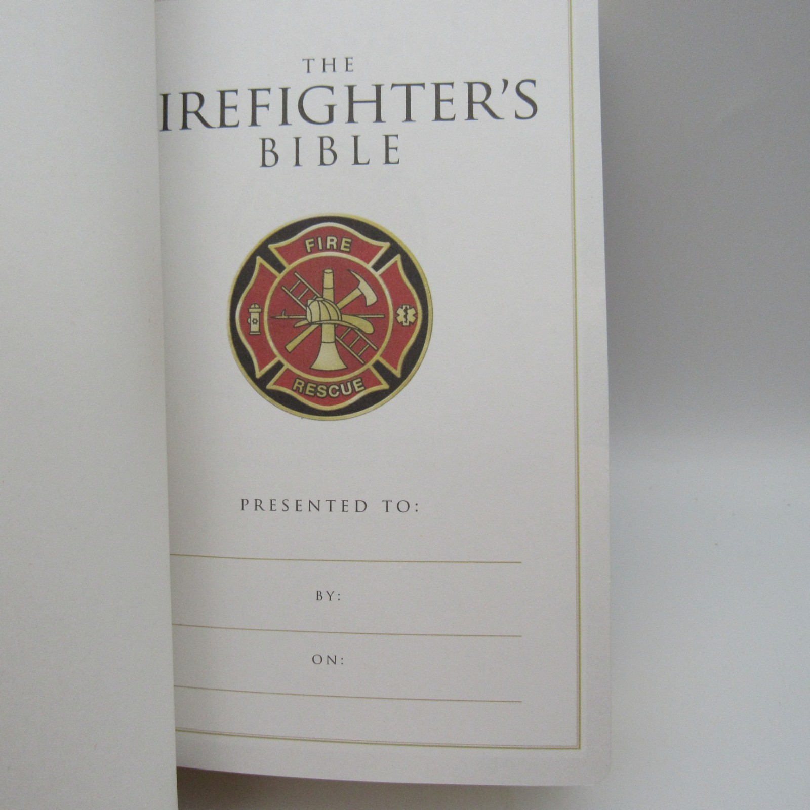 HCSB Firefighter’s Bible Burgundy Soft Simulated Leather Red Letter *READ*