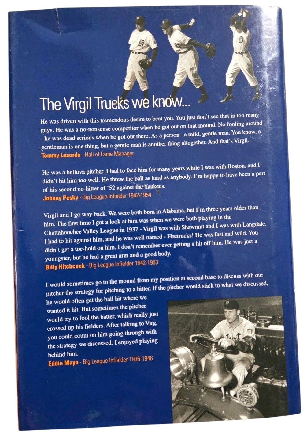Virgil “Fire” Trucks Signed Book Tigers “Throwing Heat – The Life And Times
