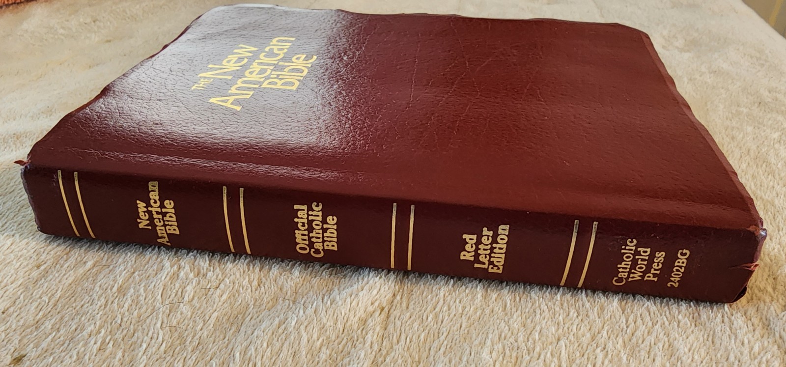 The New American Bible Catholic World Press Red Letter Edition Crimson Cover 91