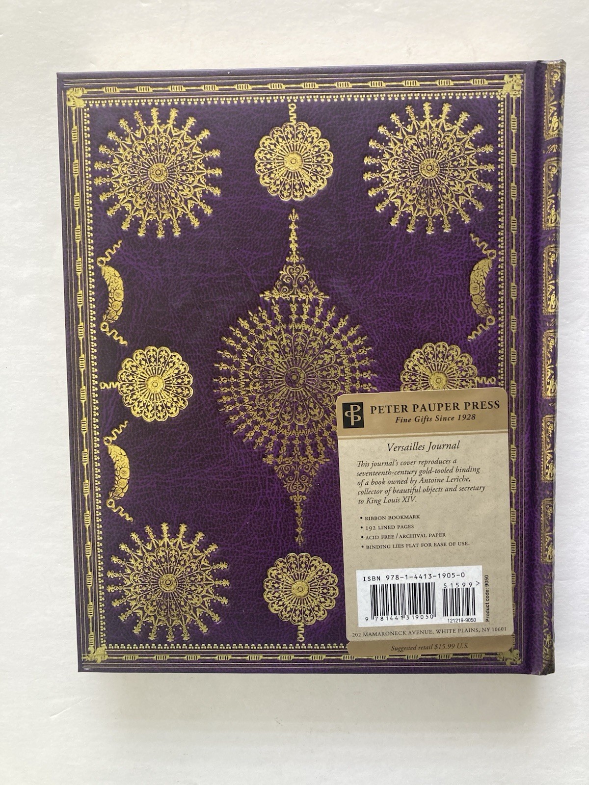 Versailles Journal (Notebook, Diary) Peter Pauper Press-192 Lined Pages