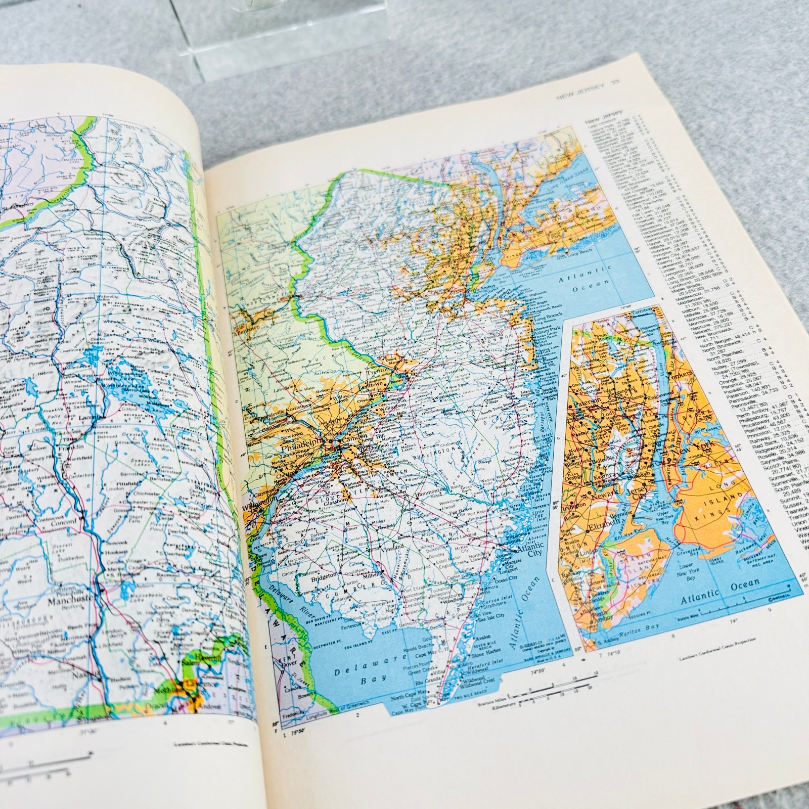 Rand McNally Atlas of North America & Atlas of the World 1993 Geography Maps