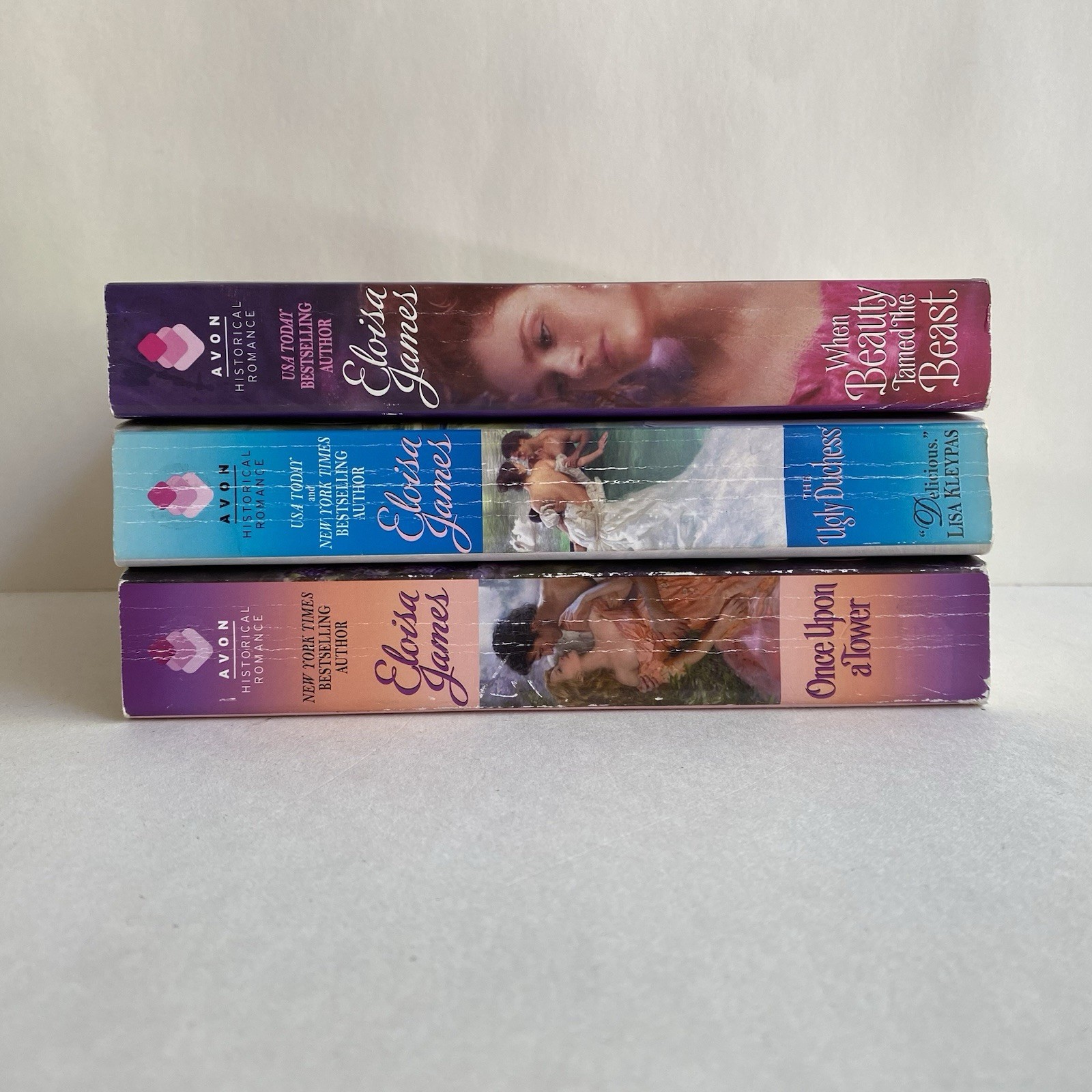 Eloisa James Lot of 3 Fairy Tales, Once Upon a Tower, The Ugly Duchess Avon