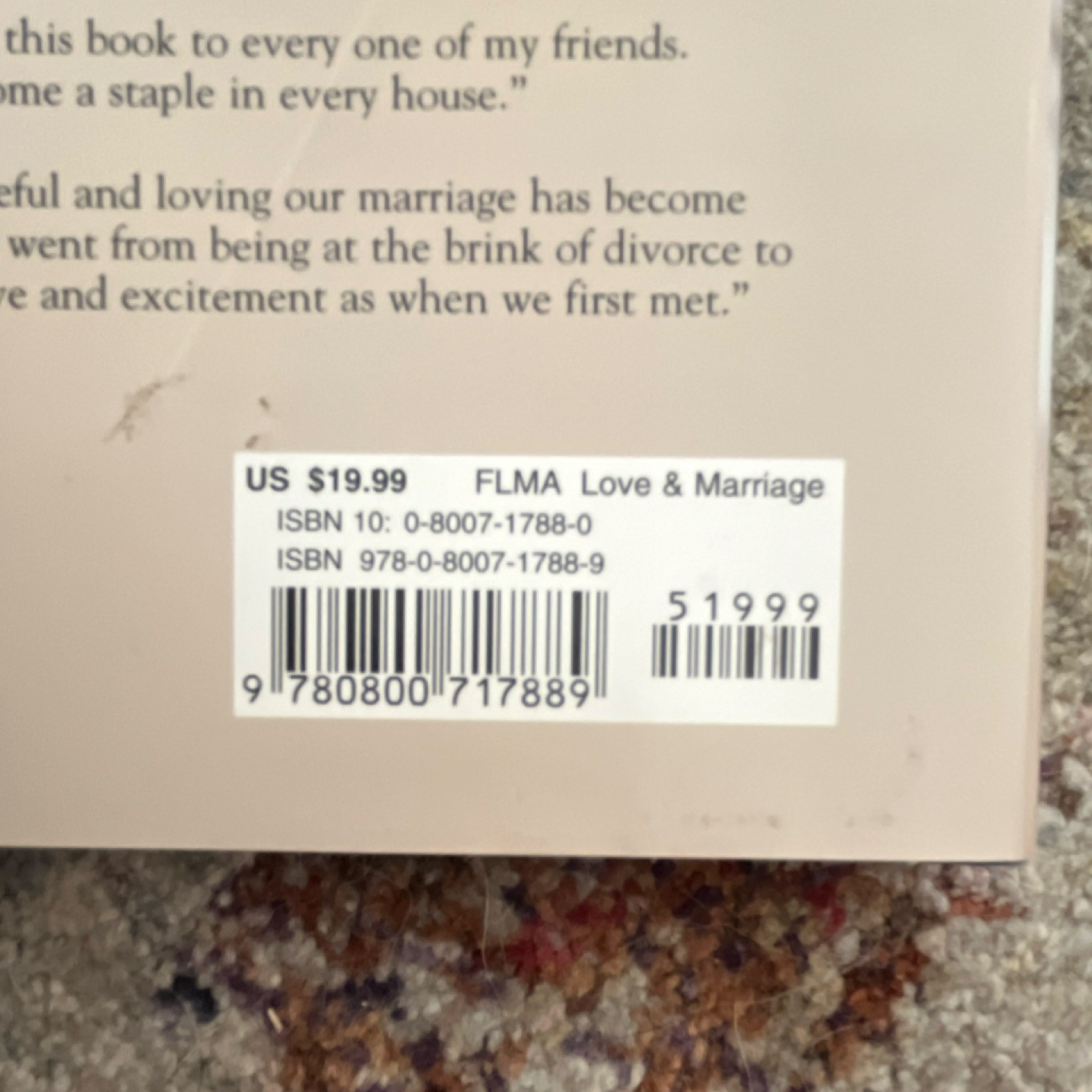 His Needs, Her Needs Harley Jr. Hardcover 15th Ed 2001 Marriage Guide