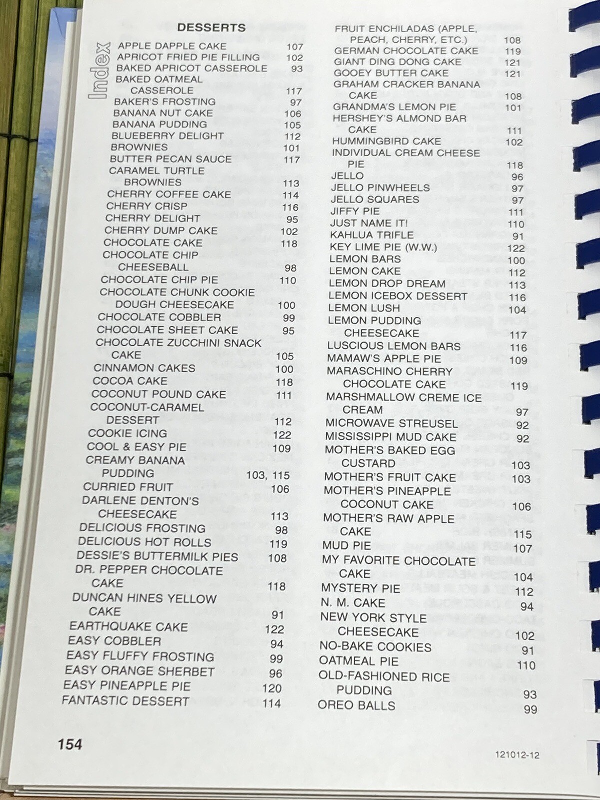 Recipes & Remembrances Cookbook Welcher Family 2012
