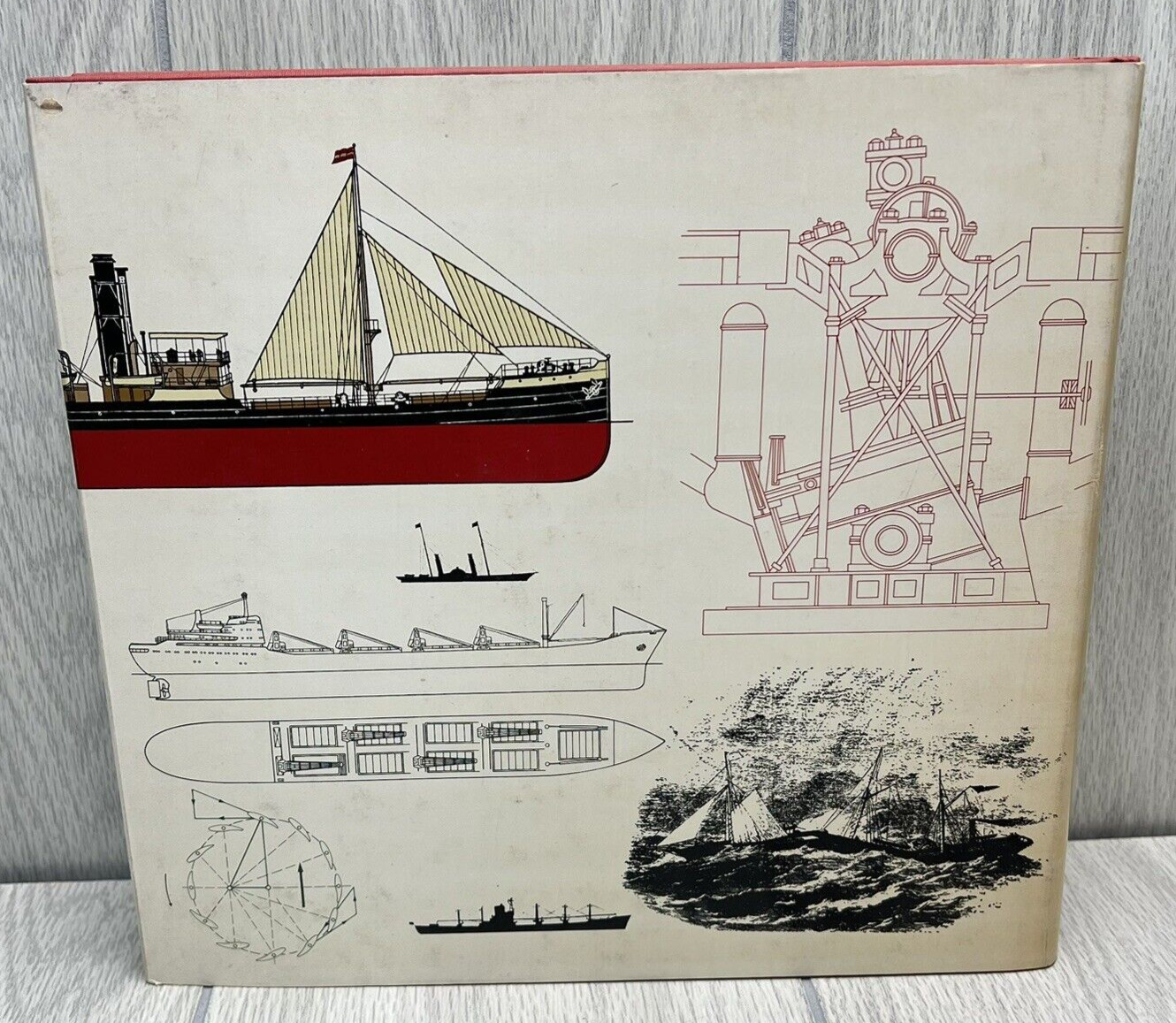 The Engine Powered Vessel by W.A. Baker Tre Tryckare 1965 Vintage Hardcover Book
