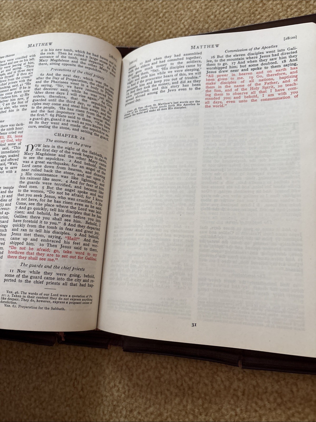 The Catholic Press Holy Family Edition of the Holy Bible 1950 Printed USA – EUC