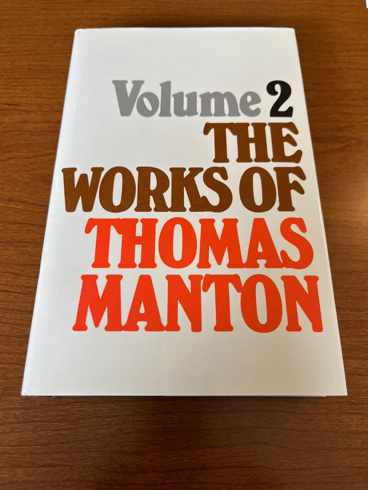 Works of Thomas Manton, volume 2, Banner of Truth, NEW condition