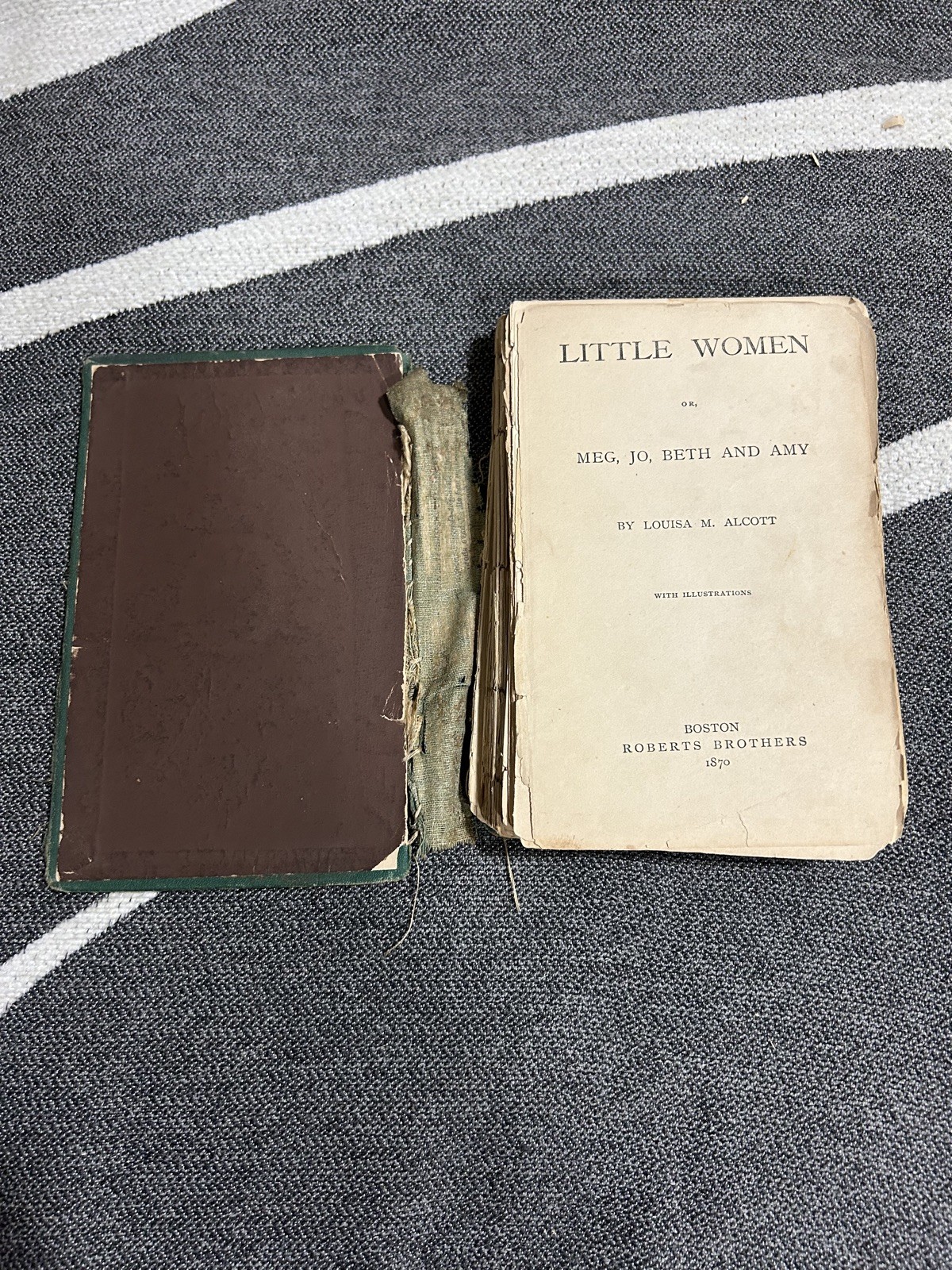 Rare 1870 Little Women by Louisa May Alcott – Roberts Brothers – For Restoration