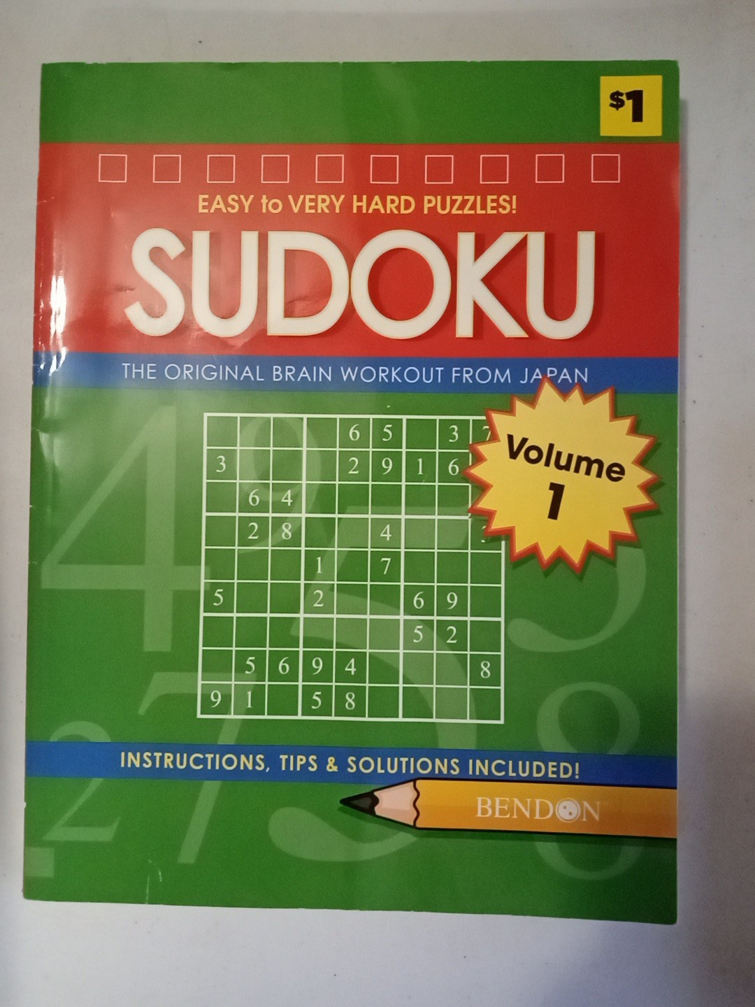 New Lot Of Five (5) Puzzle Books 2 Sudoku, 3 Word Searches