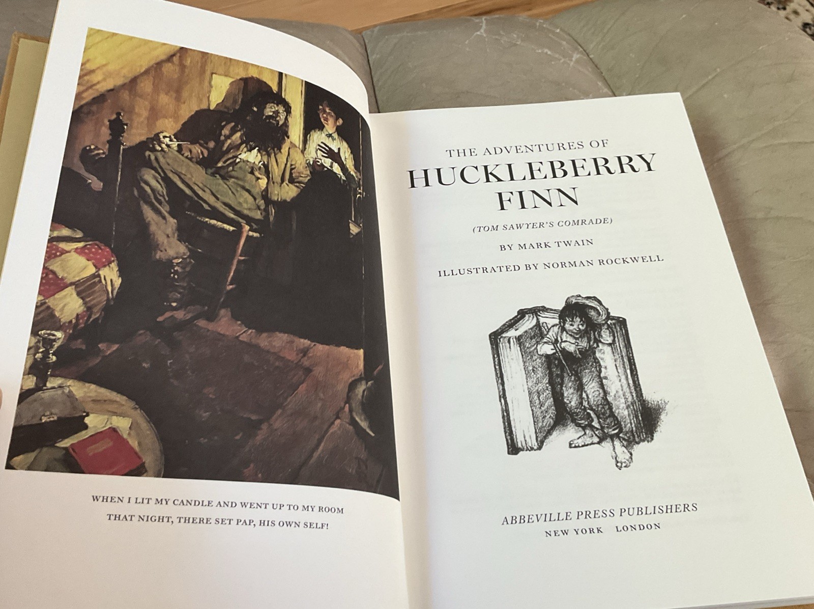 Mark Twain Boxed Set Tom Sawyer Huckleberry Finn Norman Rockwell Abbeville