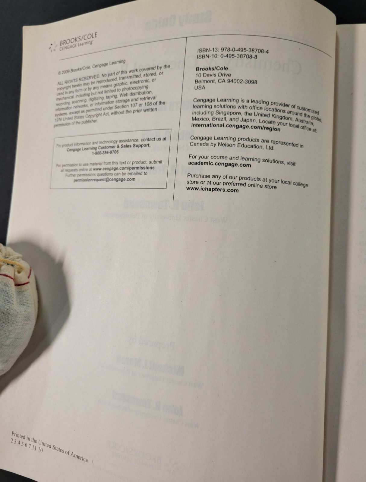 CHEMISTRY, CHEMICAL REACTIVITY GUIDE Moran, Townsend (2009, Paper) VERY GOOD