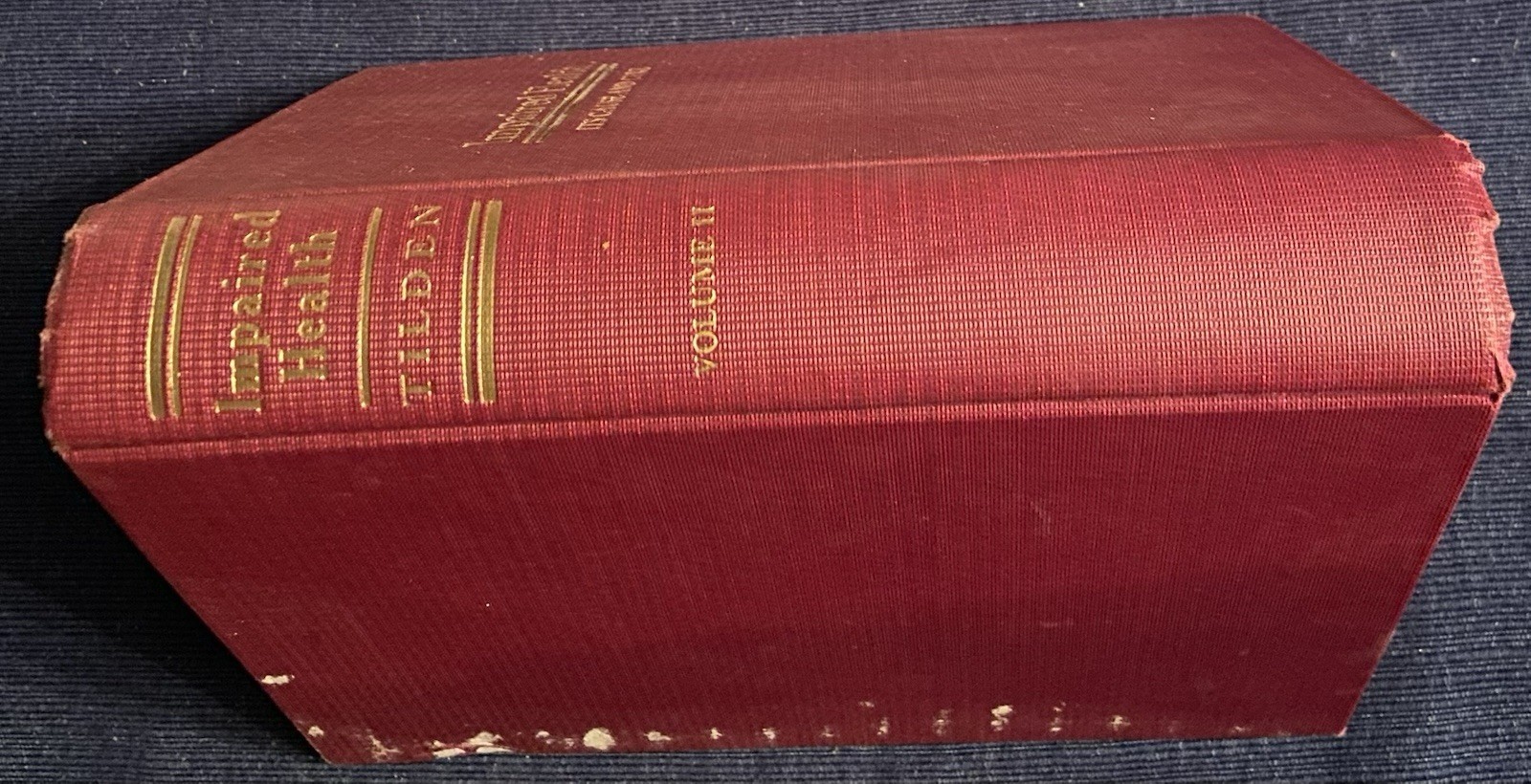 Impaired Health Cause & Cure Tilden 1921 Vol 2 Natural Hygiene NHA Naturopathy
