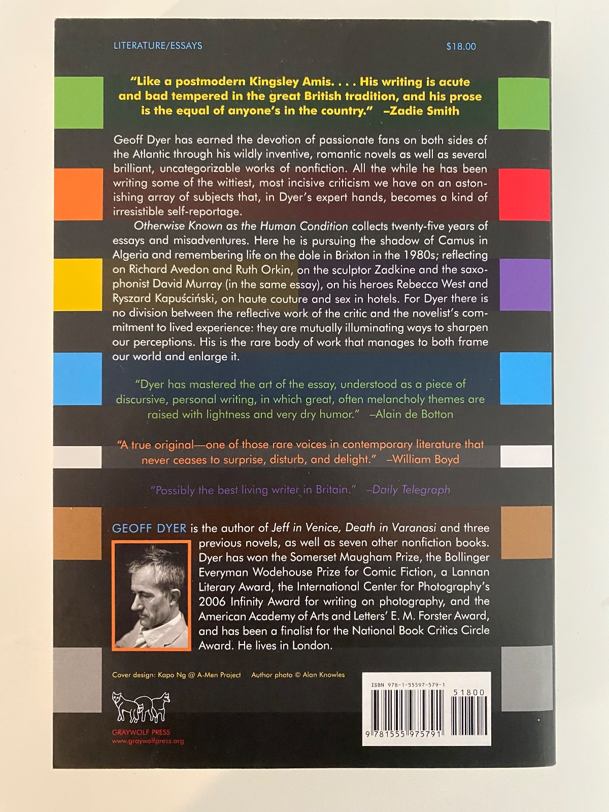 Otherwise Known As the Human Condition by Geoffrey Dyer, Trade PB, Brand New.