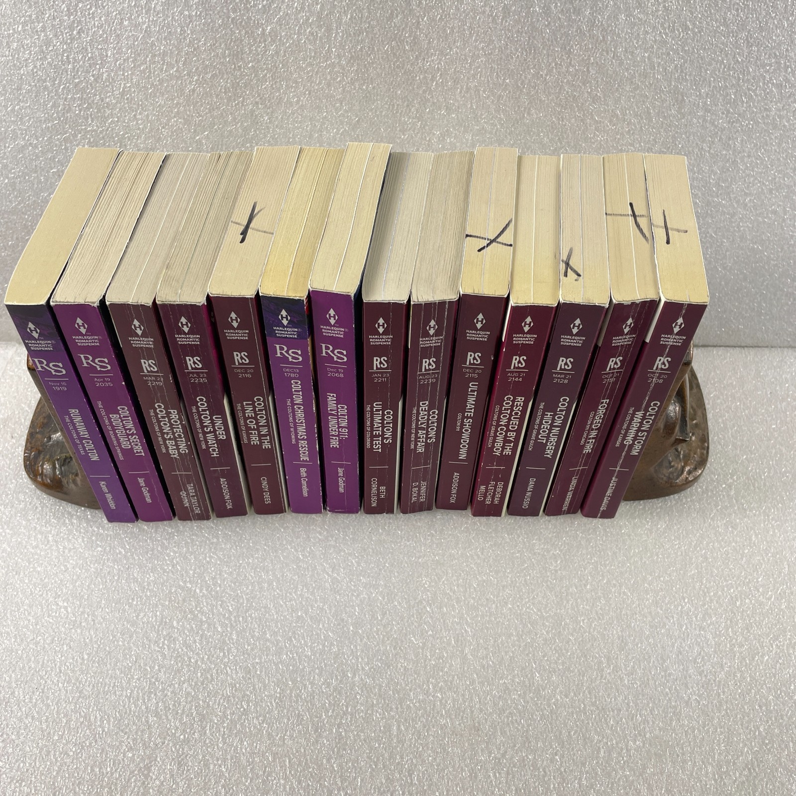 Lot of 14 Harlequin Romantic Suspense Books The Coltons Series Mixed Set