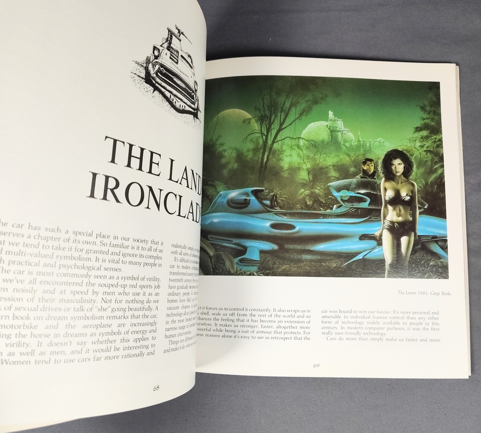 1985 Lightship Jim Burns Art Book First Edition Paper Tiger Limpback