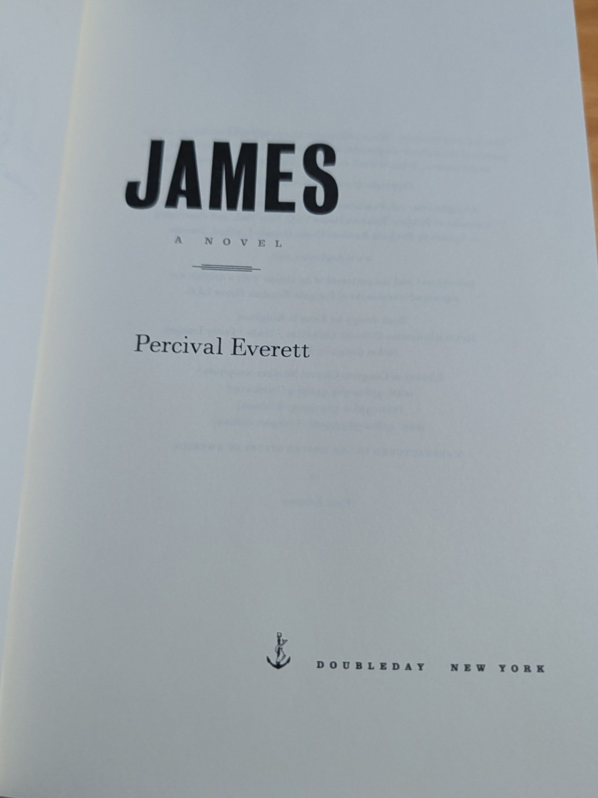 James: A Novel – Hardcover By Everett, Percival – GOOD- First Edition