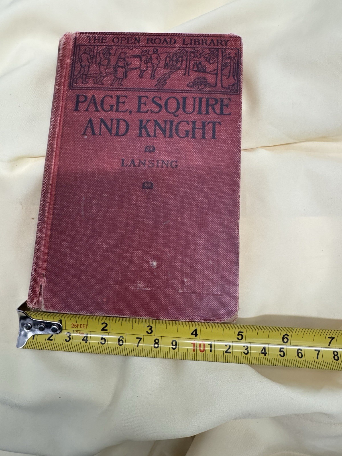 Page, Esquire And Knight – Rare Antique Children’s Book 1910 Library Stamp